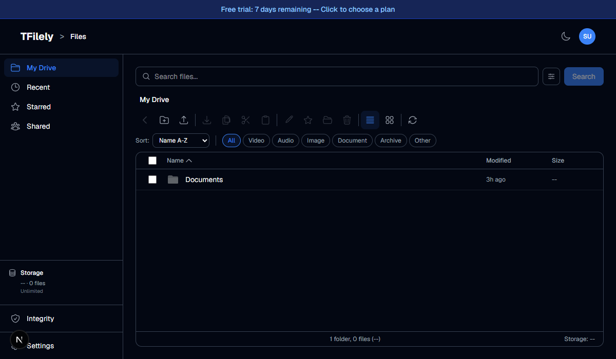Sidebar navigation